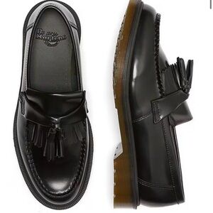 Dr. Martens Glossy Black Tassel Loafers